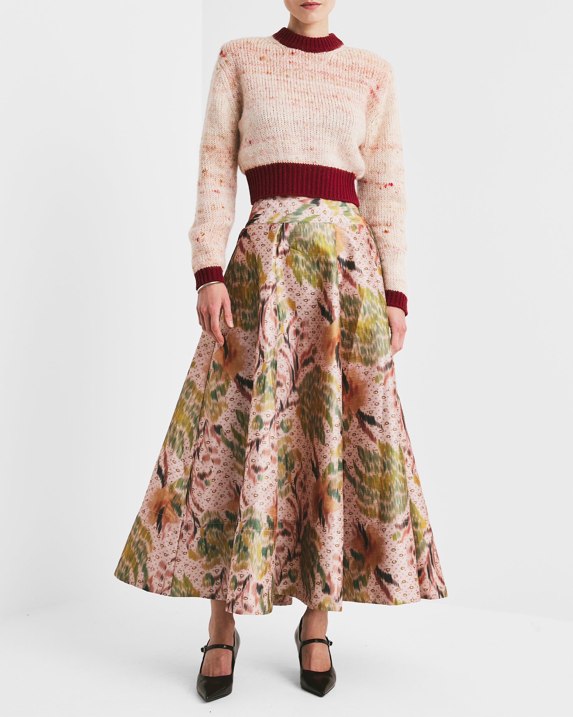 Melange Knit Sweater