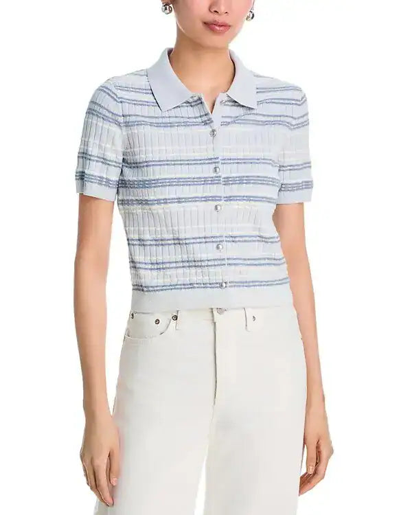 Rag & Bone Karina Stripe S/S Cardigan