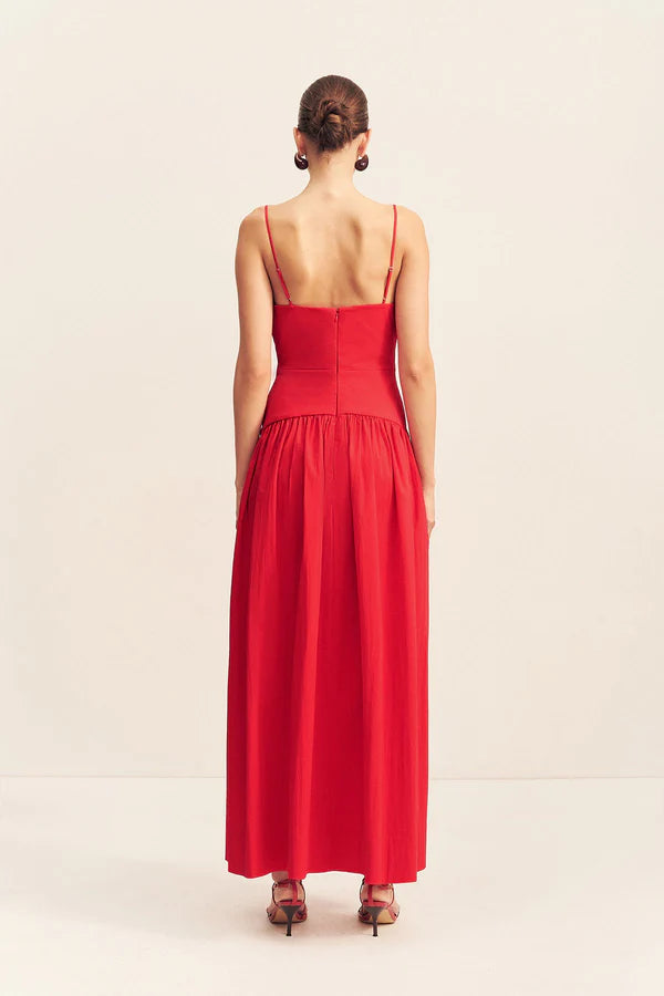 Shona Joy Campbell Square Neck Maxi Dress