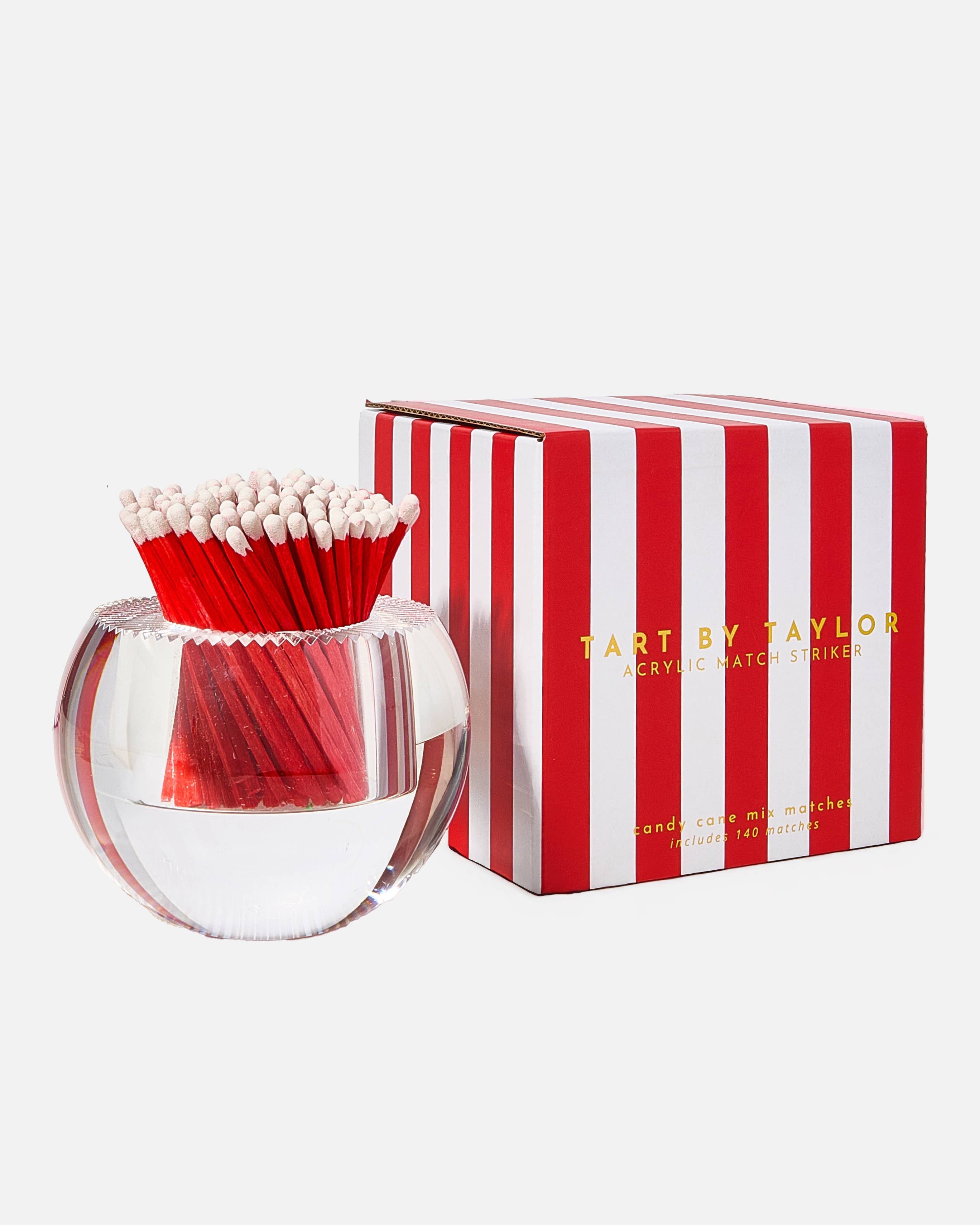 Round Match Striker - Candy Cane Matches