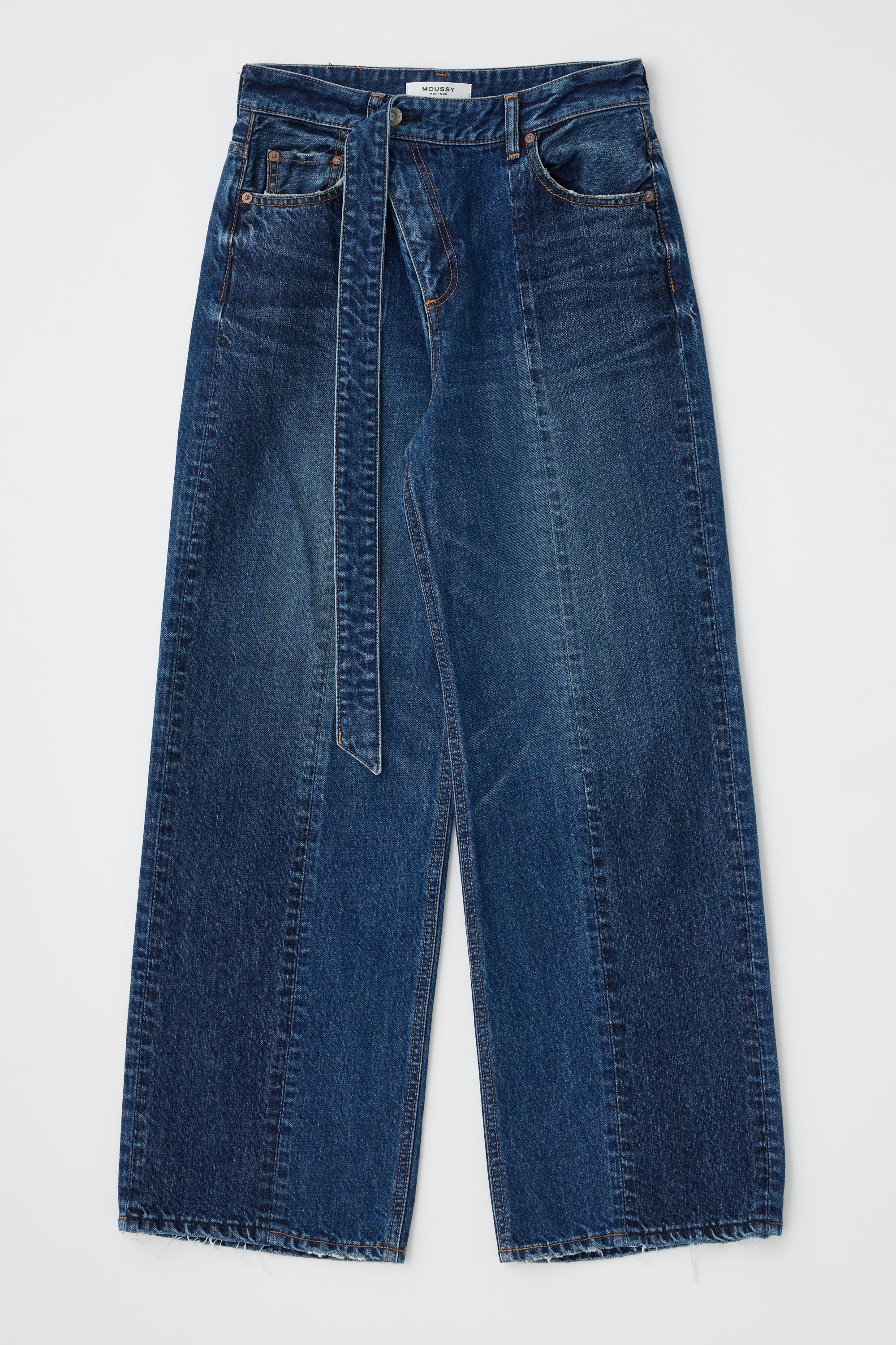 Moussy Vintage Tioga Belt Design Straight Jean