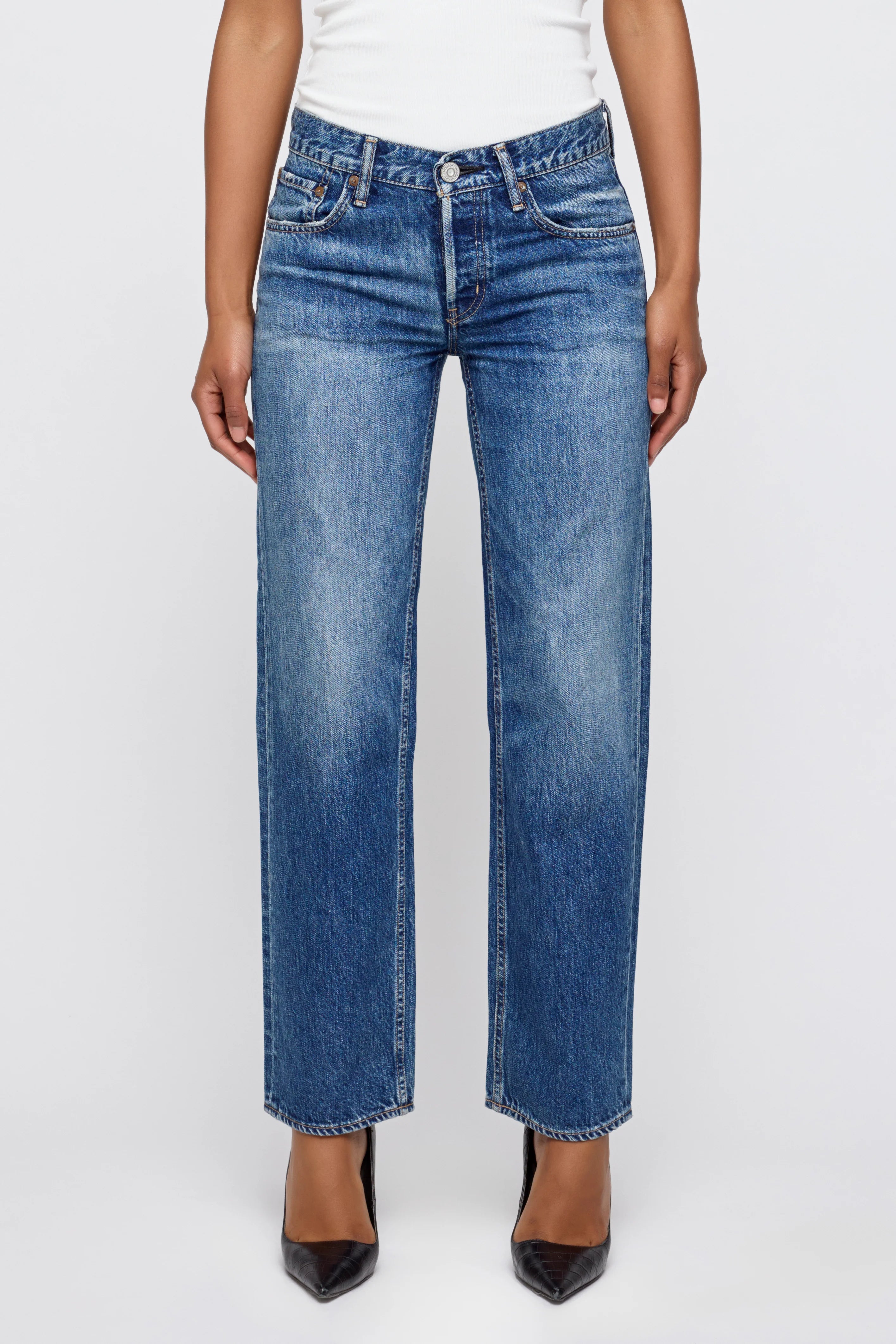 Moussy Vintage Straight Low Wheeling Jean