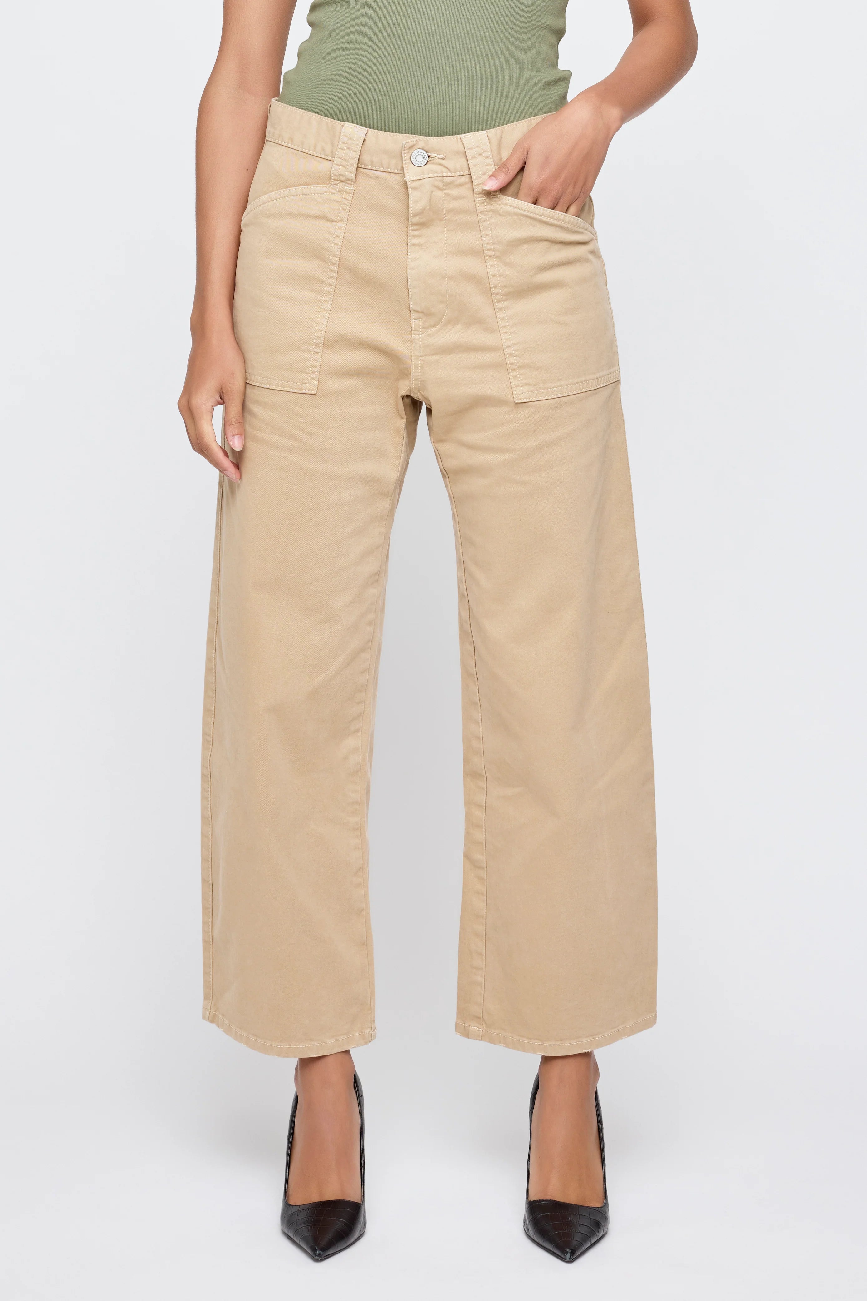 Moussy Vintage Gusset Cargo - Pomonok - Beige