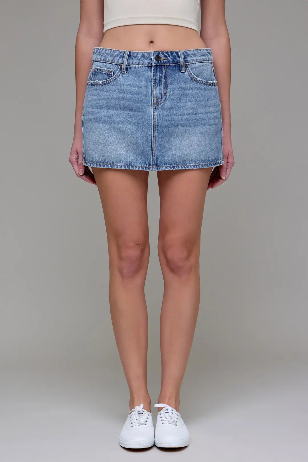 HIDDEN Jeans Peyton Mini Skirt - Medium Light