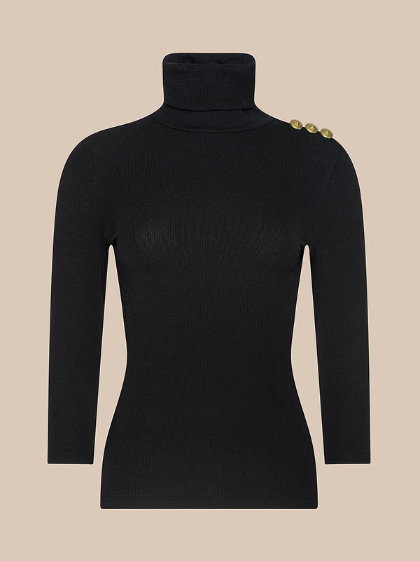L'Agence Aja 3/4 Sleeve Turtleneck