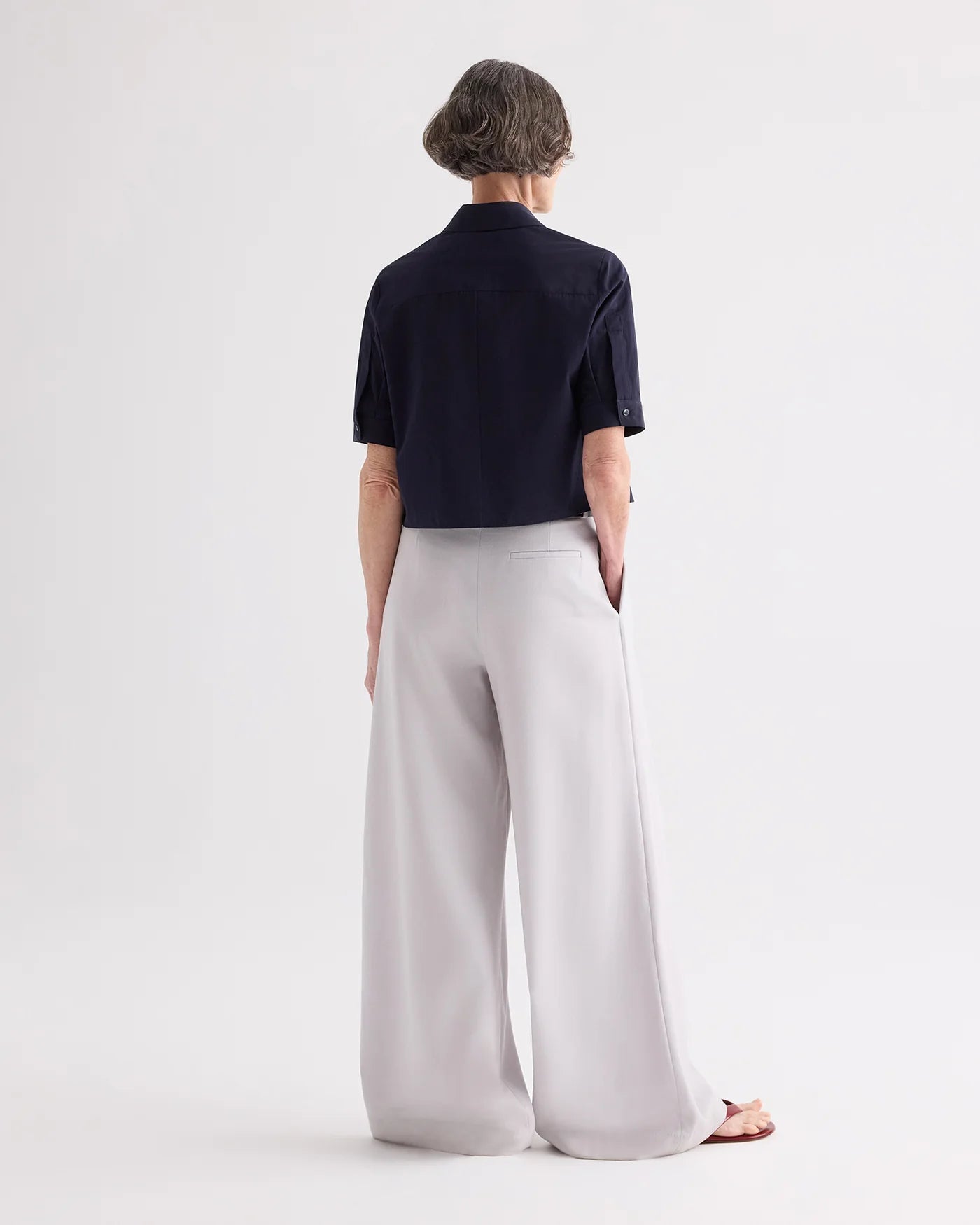 TWP Short Lived Shirt with Pleated Placket