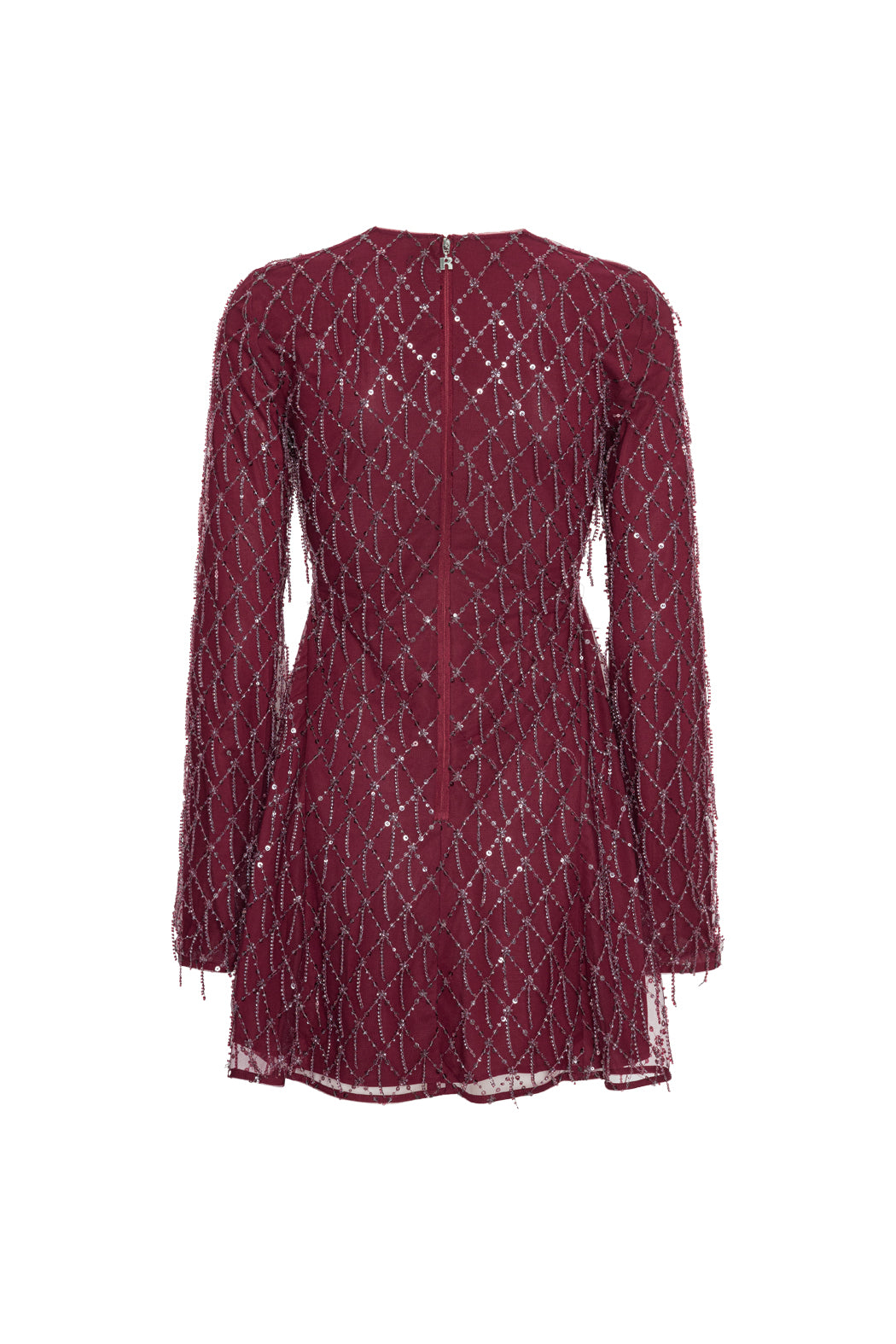 SEQUINS MINI FLARED DRESS