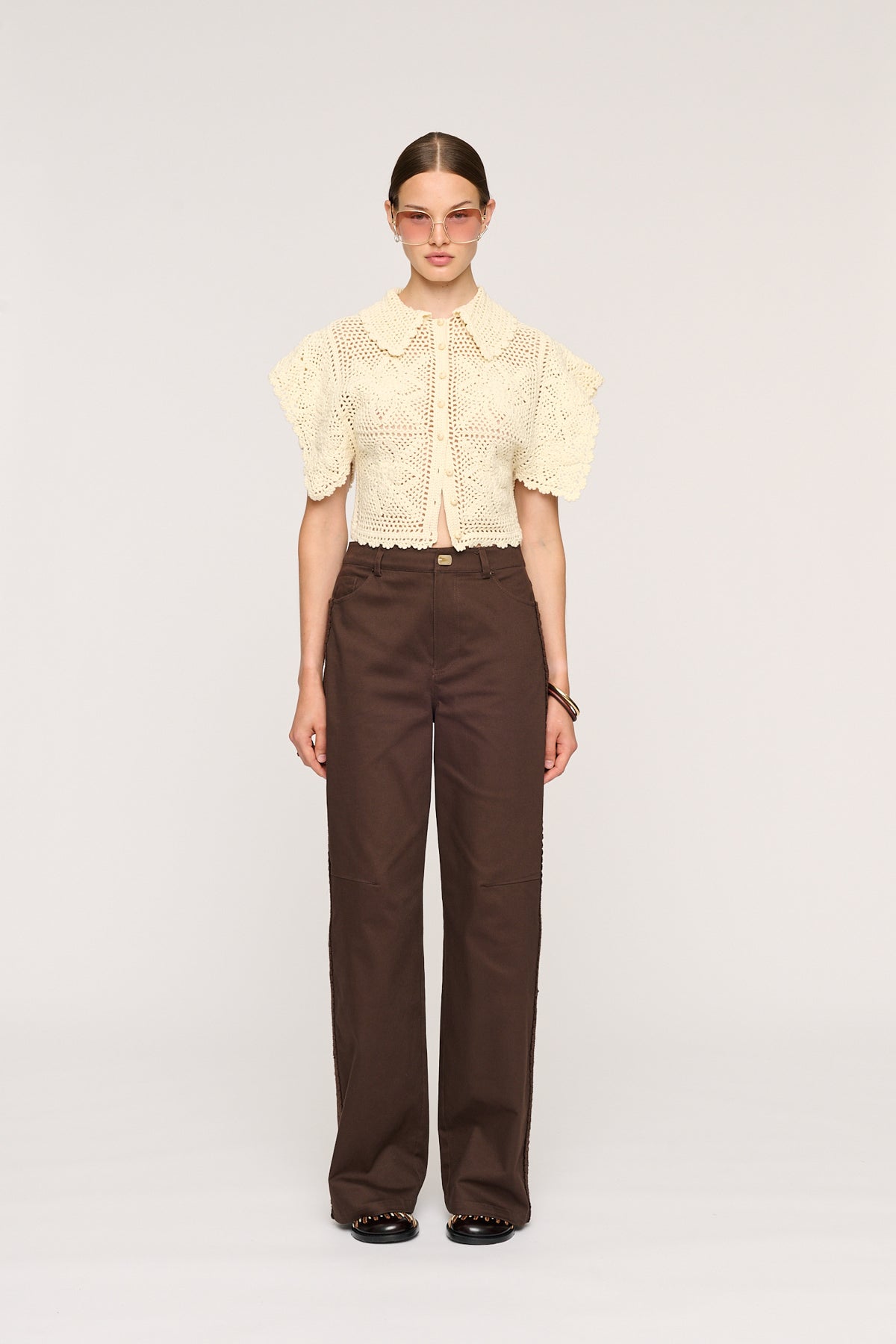 CLEO HAND CROCHET SHIRT
