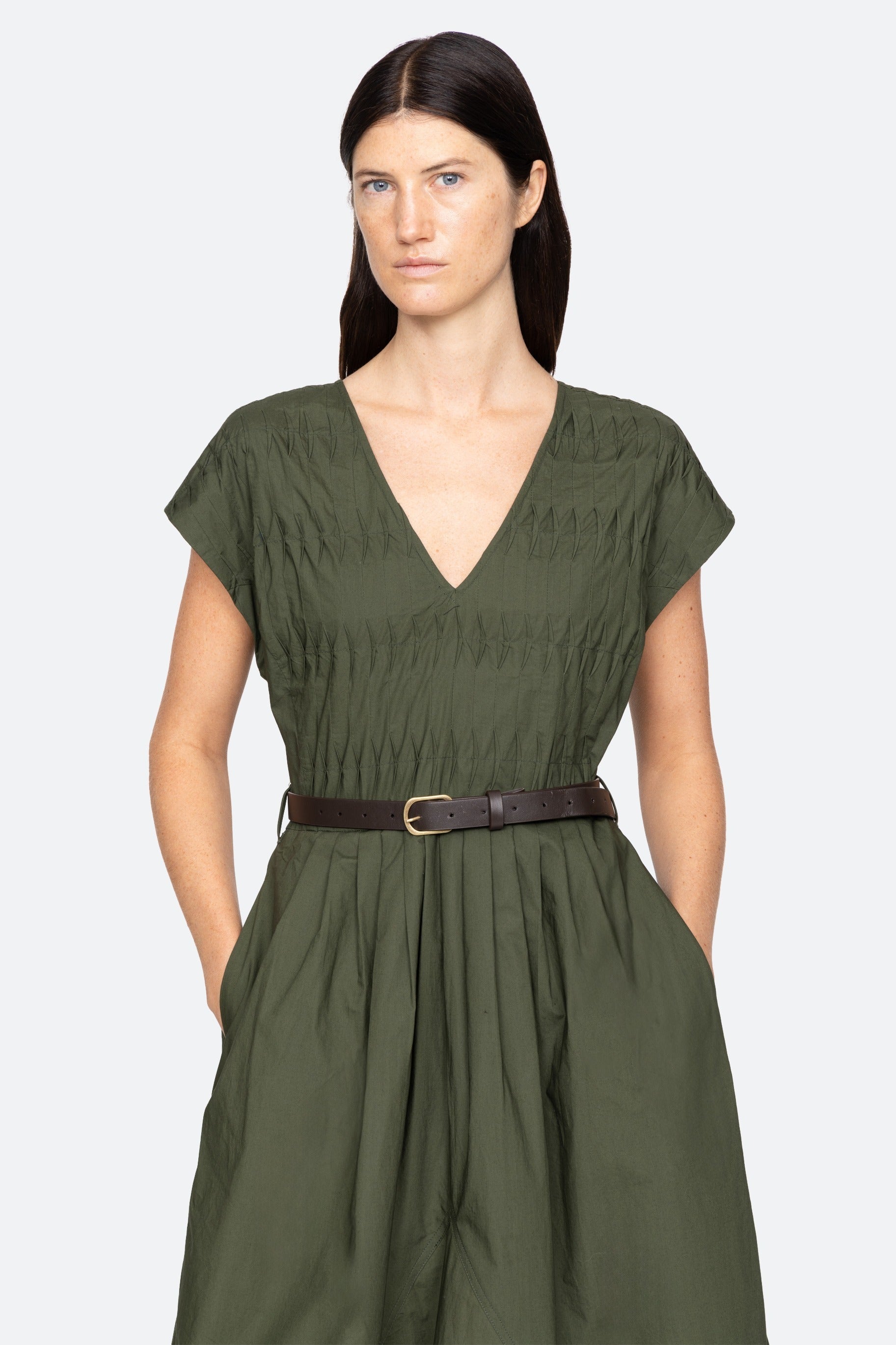 SULLIVAN SPORTSWEAR BELTED BUBBLE DRESS (D1)