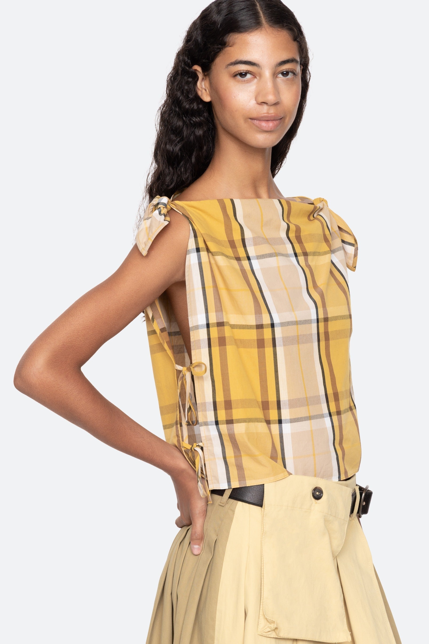 COPELAND PLAID TOP (D1)