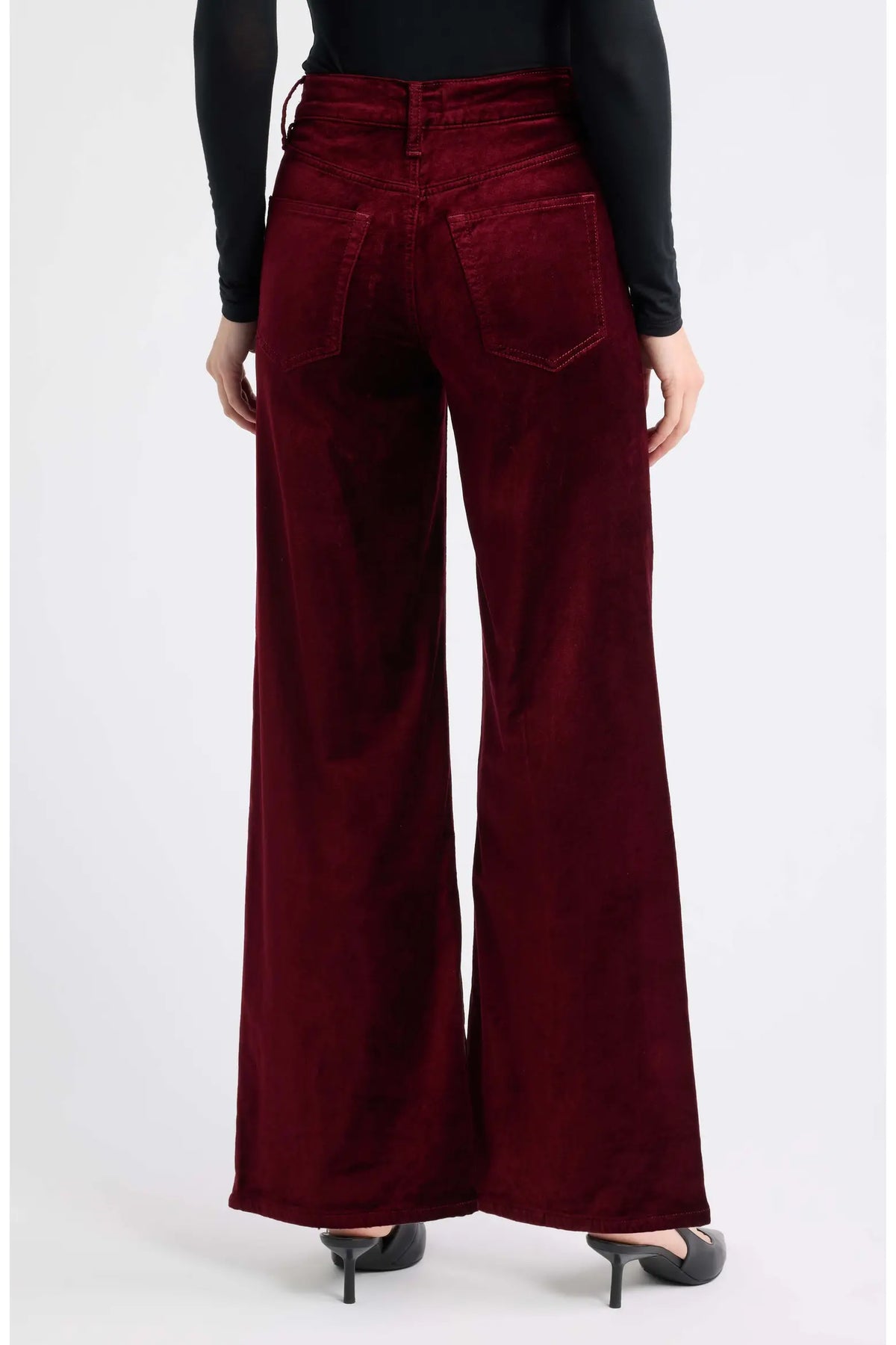 FRAME The Velvet Slim Palazzo