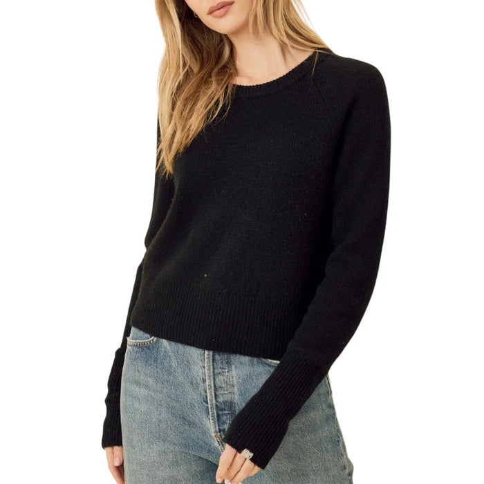 One Grey Day Blakely Cashmere Sweater - Black