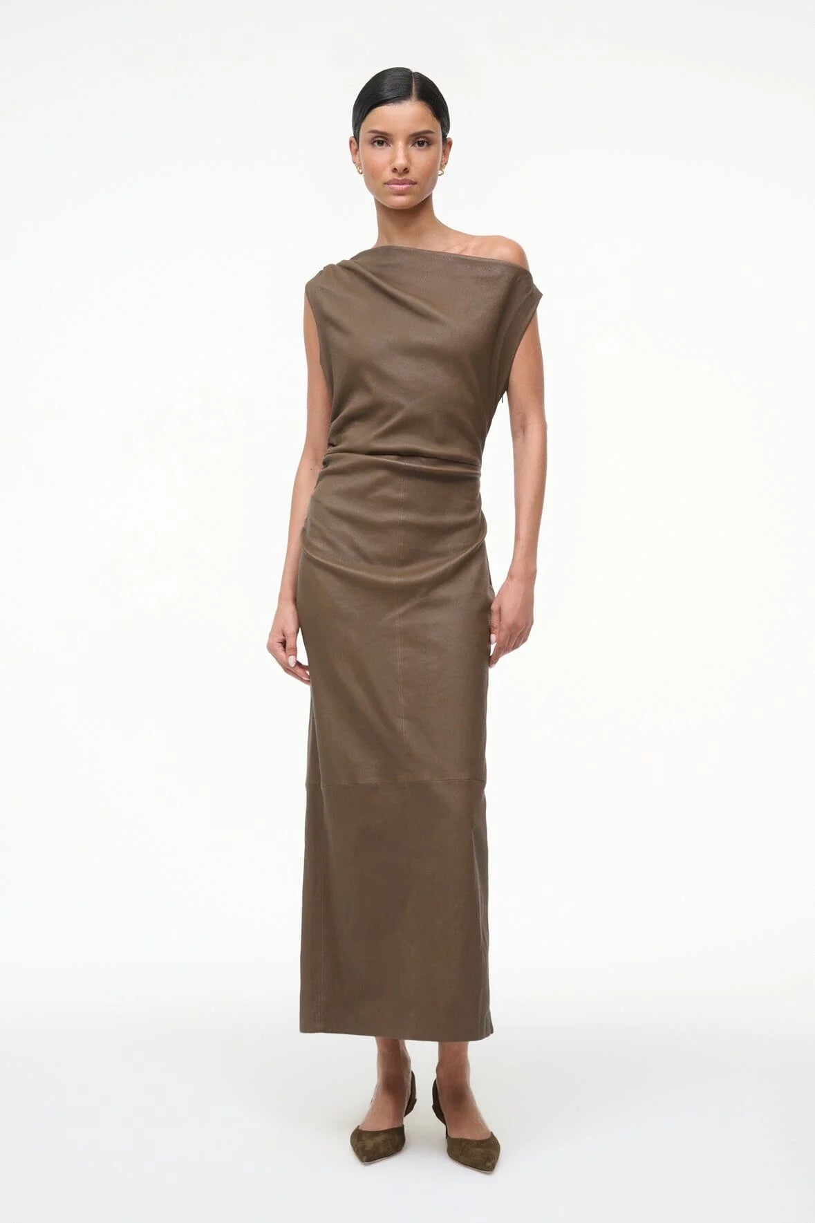 Staud Phare Leather Dress