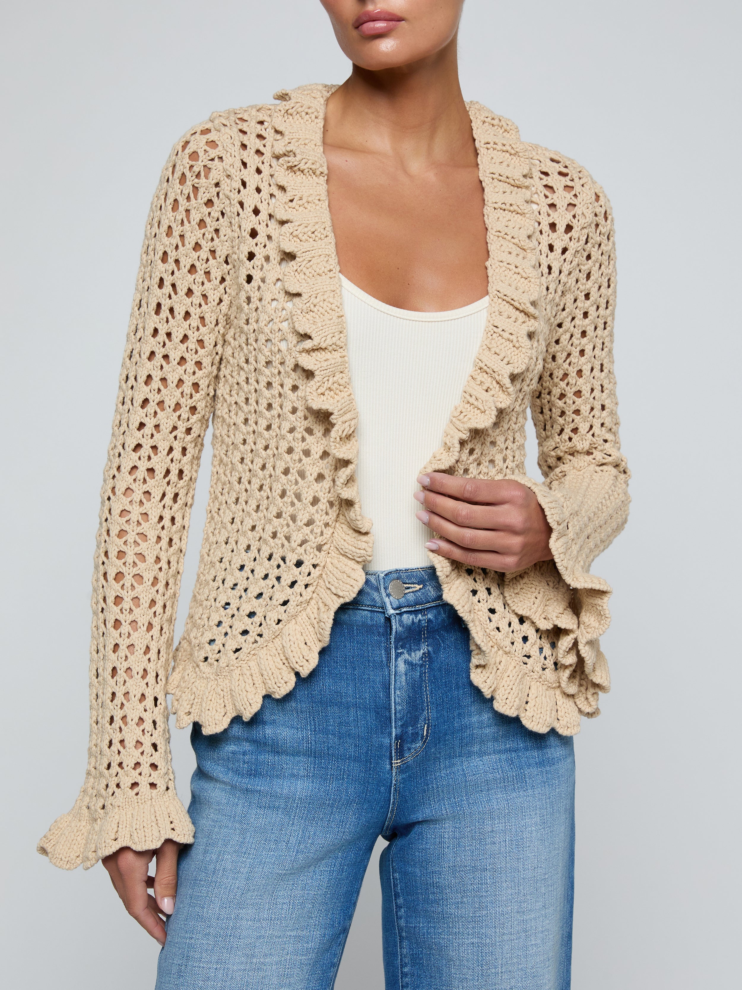 SOLARIS OPEN STITCH CARDI