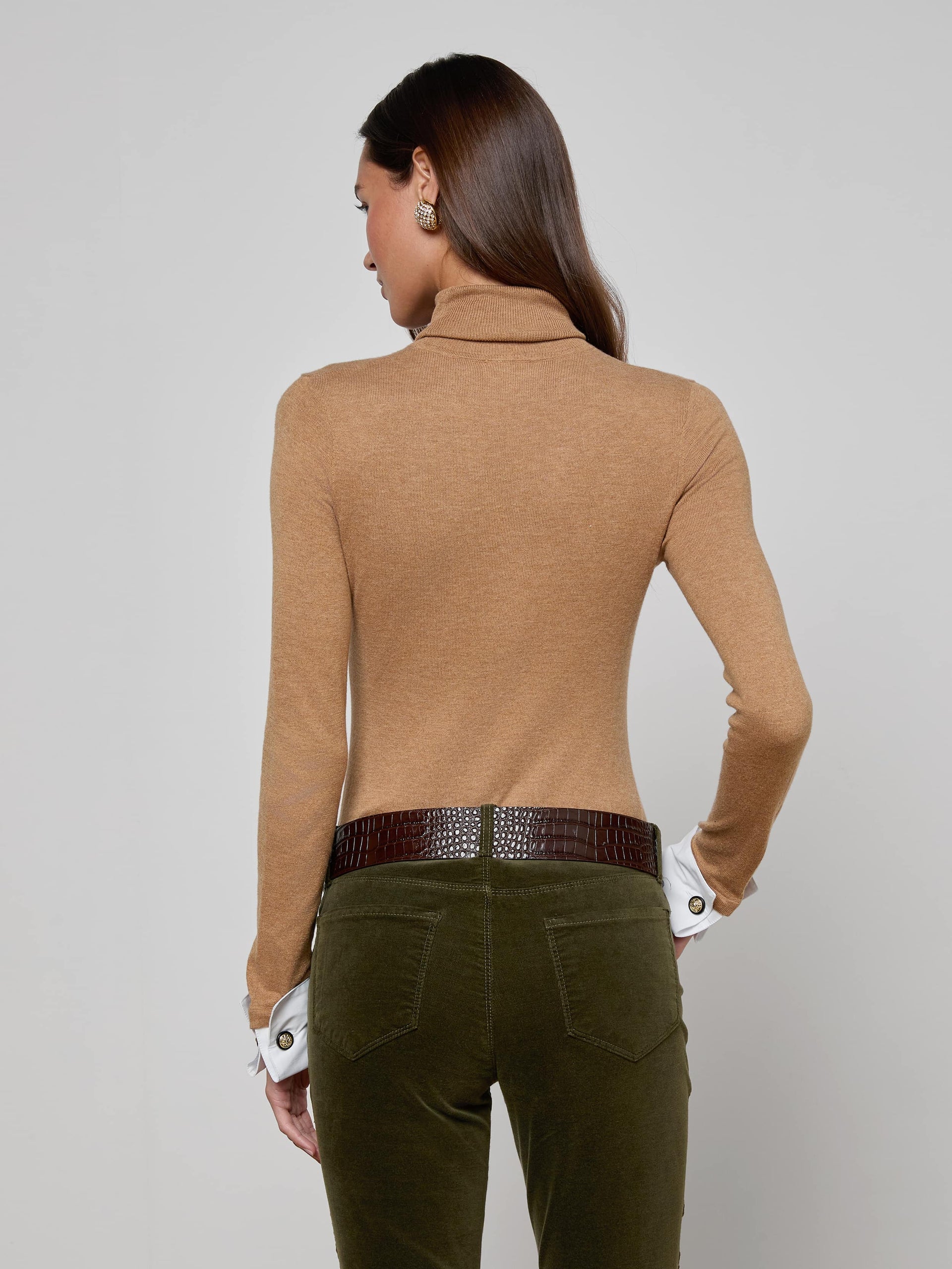 L'Agenve Flora Poplin Cuff Sweater