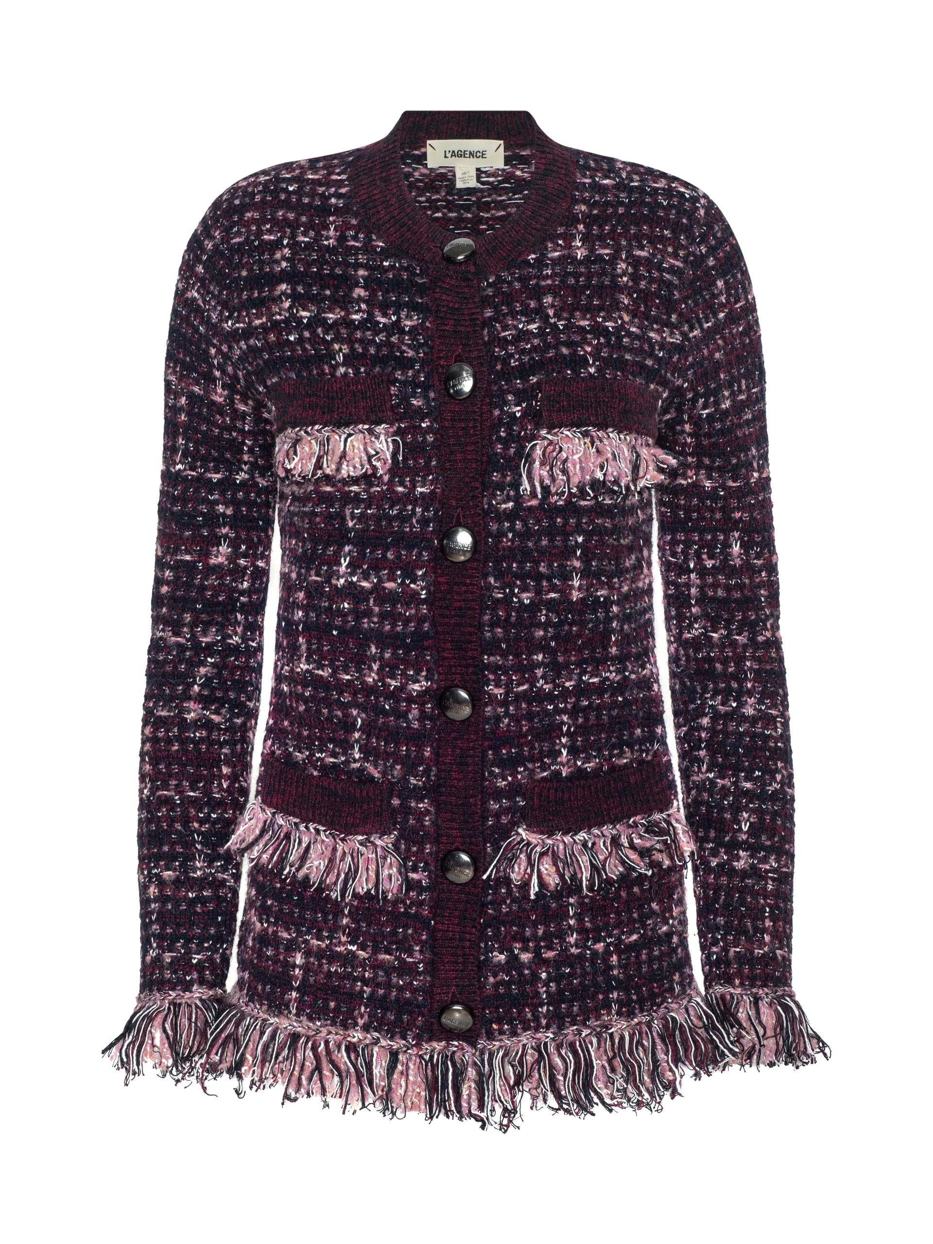L'Agence Kastoria Fringe Cardigan