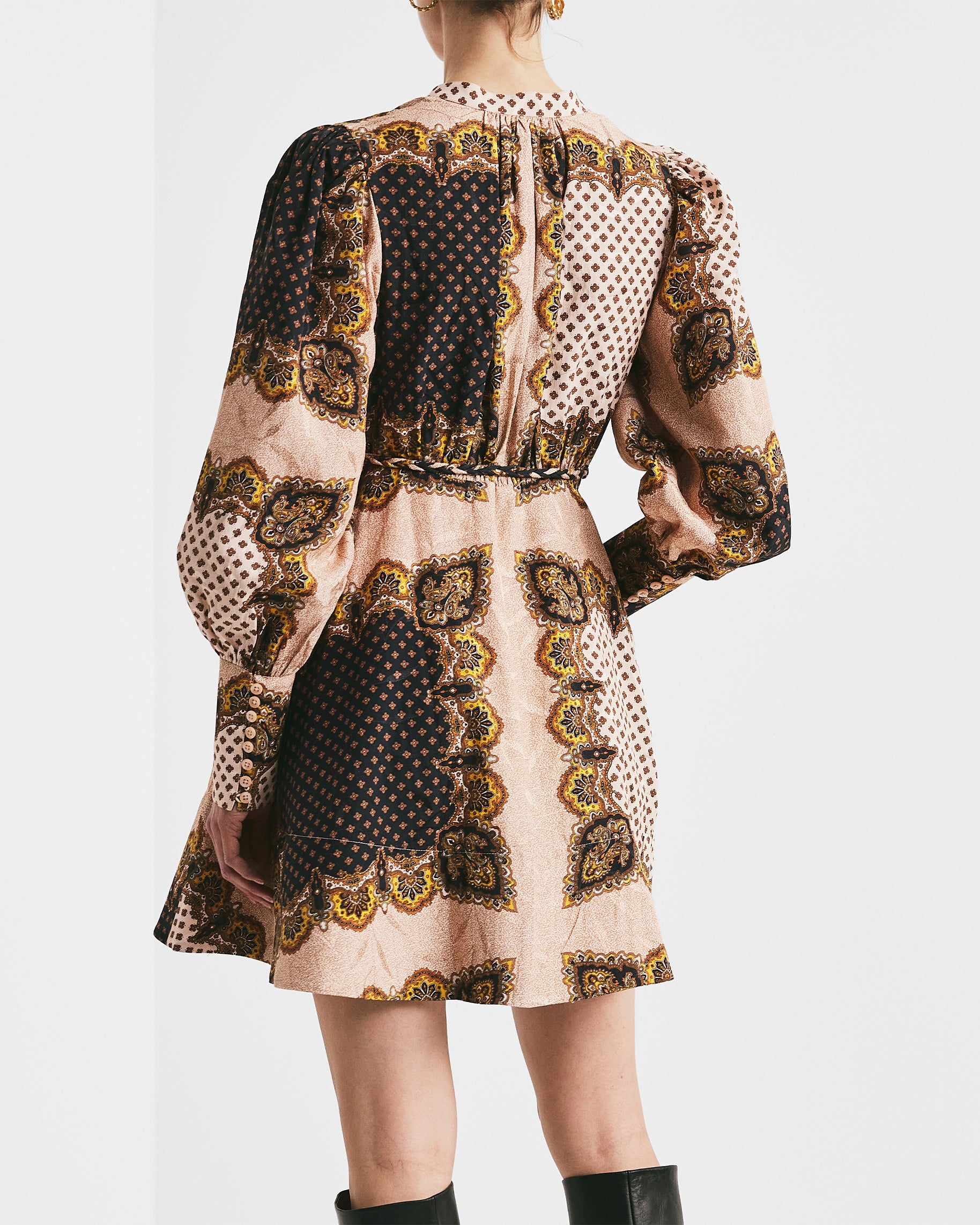 *Jacquard Mini Dress