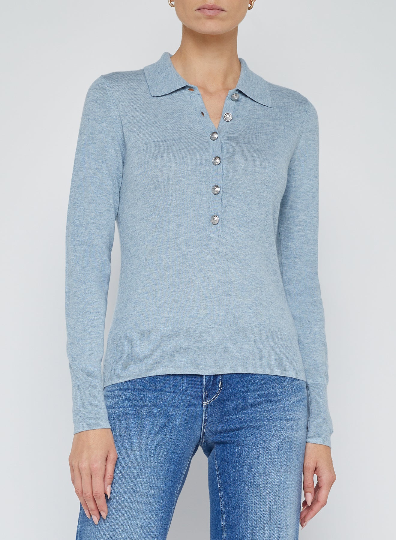 L'Agence Sterling Collared Sweater