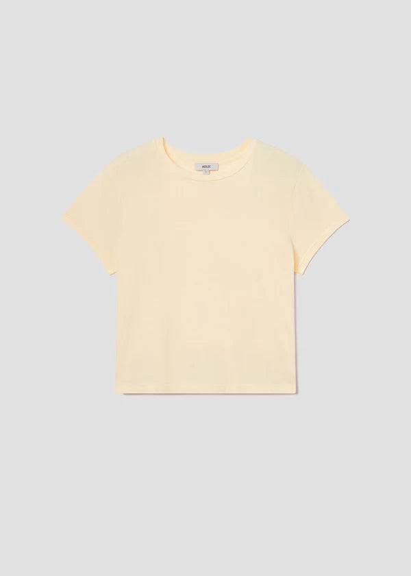 Agolde Adine Tee - Lemon Drop