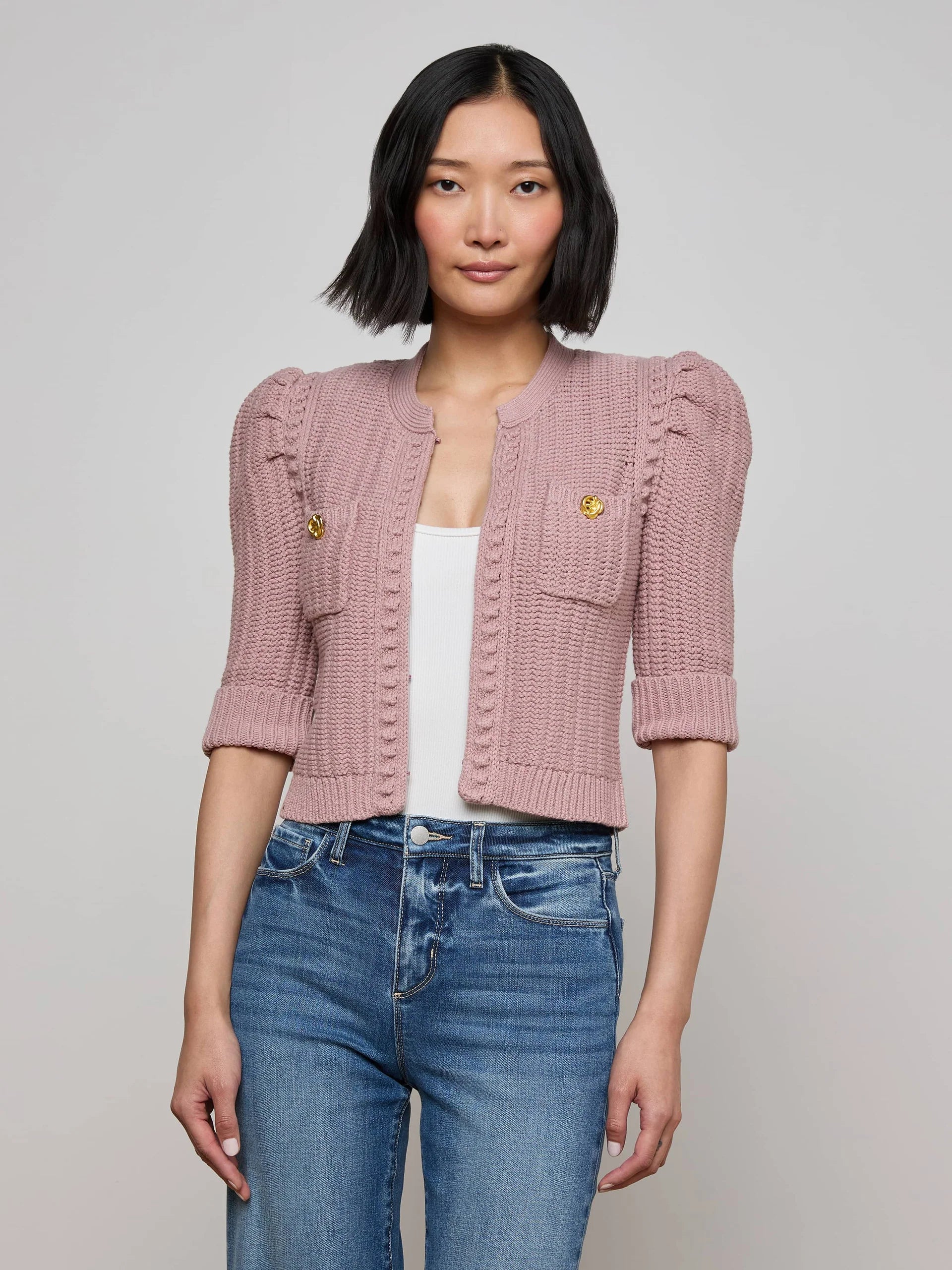 L'Agence Delilah Crop Cardigan