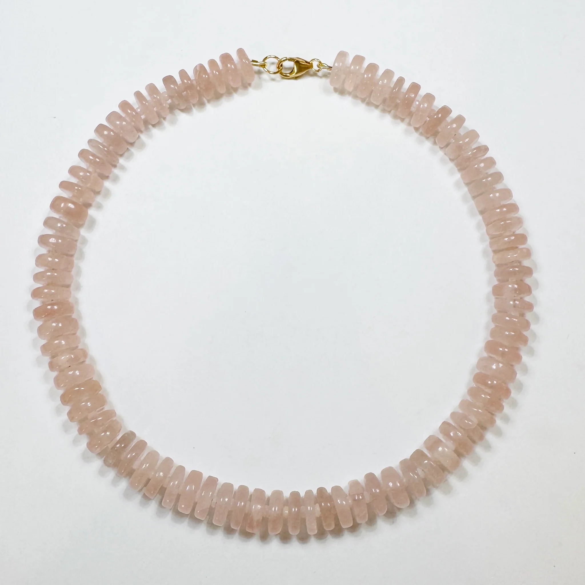 Theodosia Pink Rose Quartz Statement Necklace