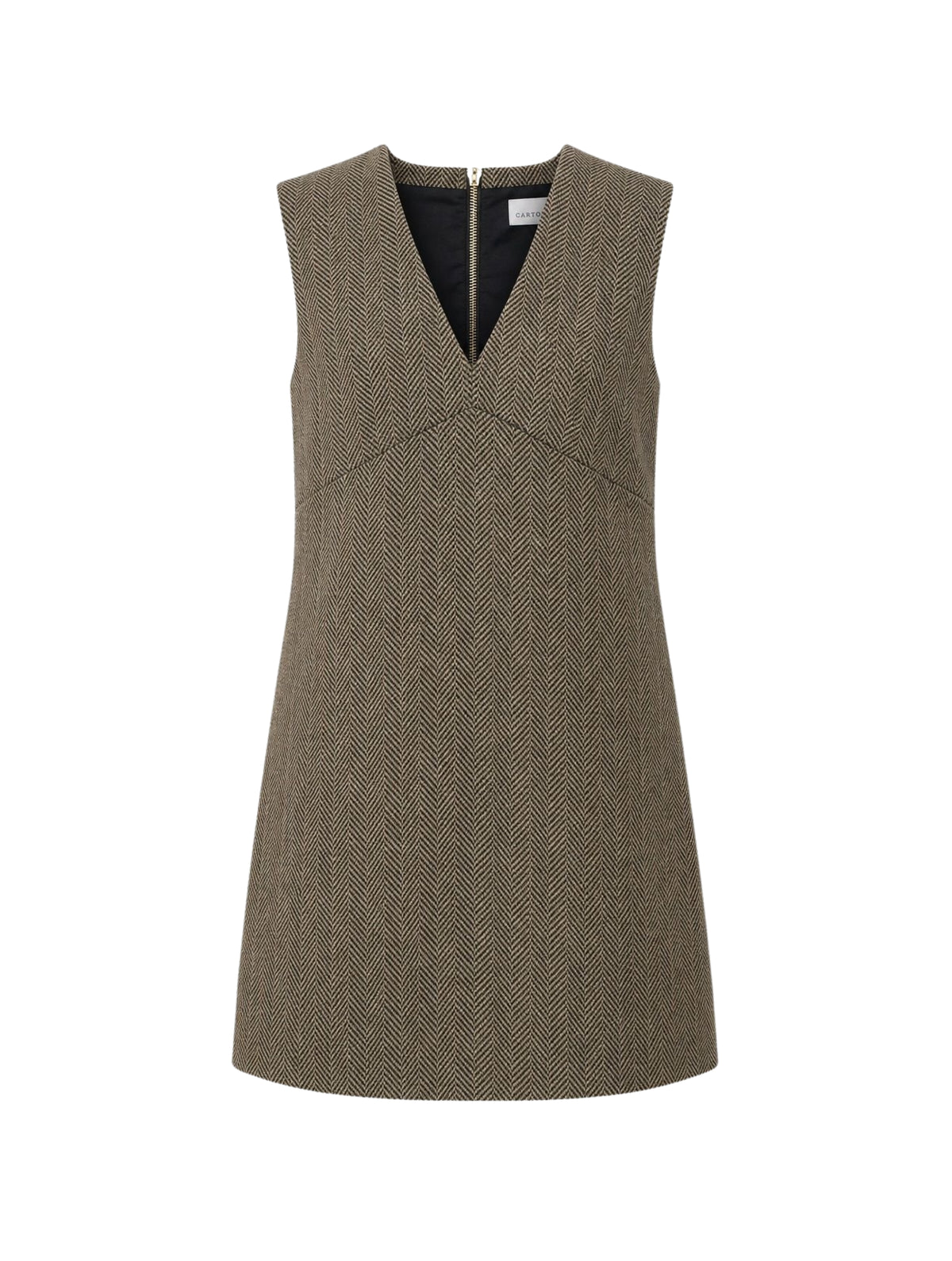 HO26 Tate Mini Dress-Fireside Herringbone