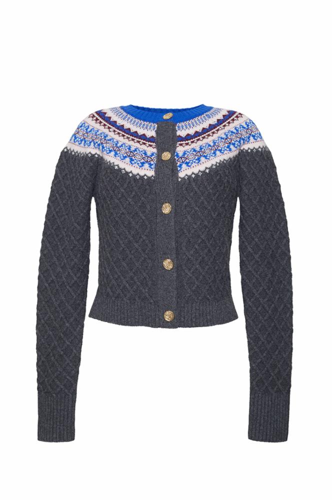 Charcoal Fairisle