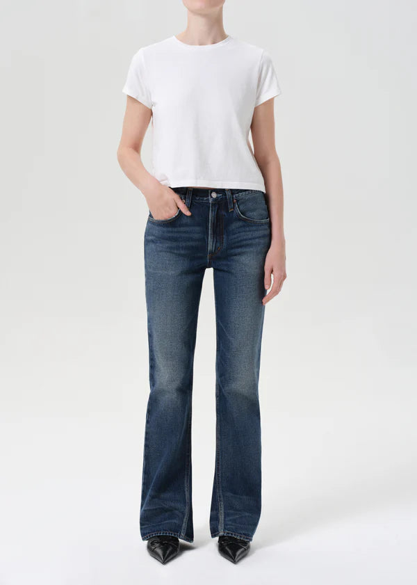 Agolde Mid Rise Kick Boot Jean - Stencil