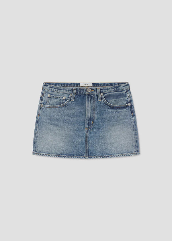 Agolde Keira Mini Denim Skirt