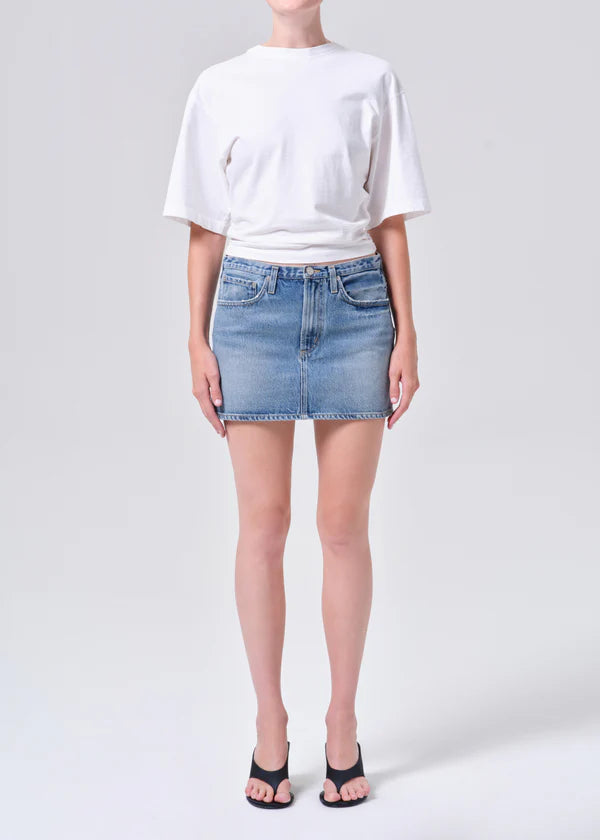 Agolde Keira Mini Denim Skirt