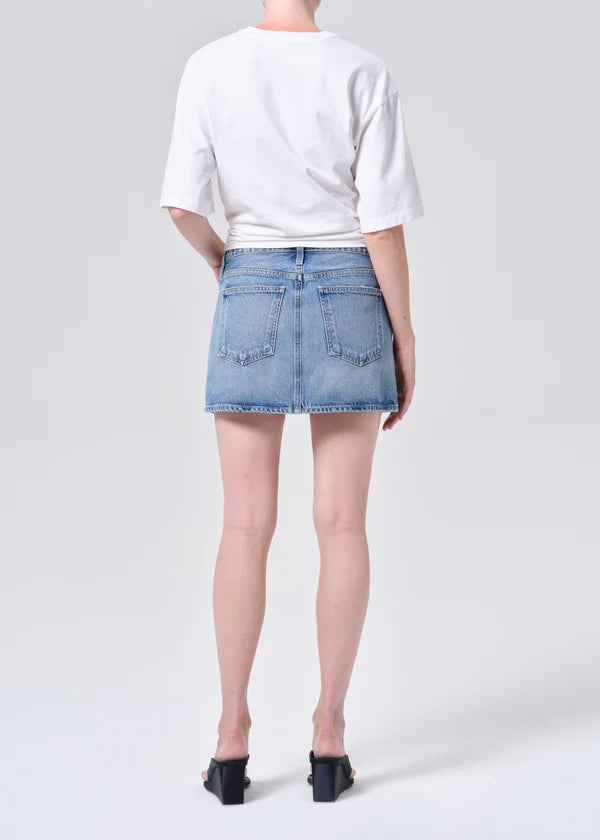 Agolde Keira Mini Denim Skirt