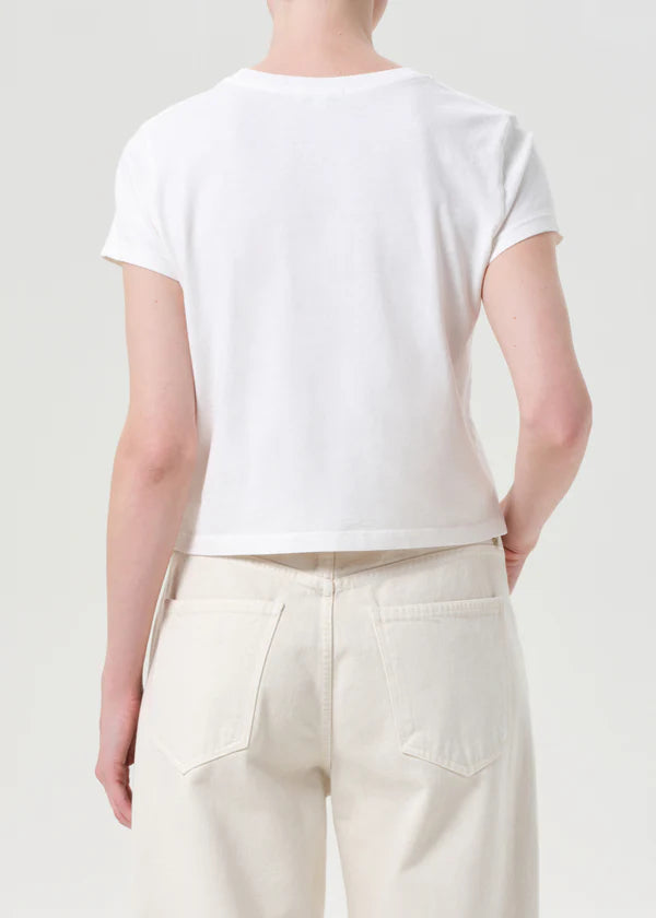 Agolde Adine Tee - White Ash