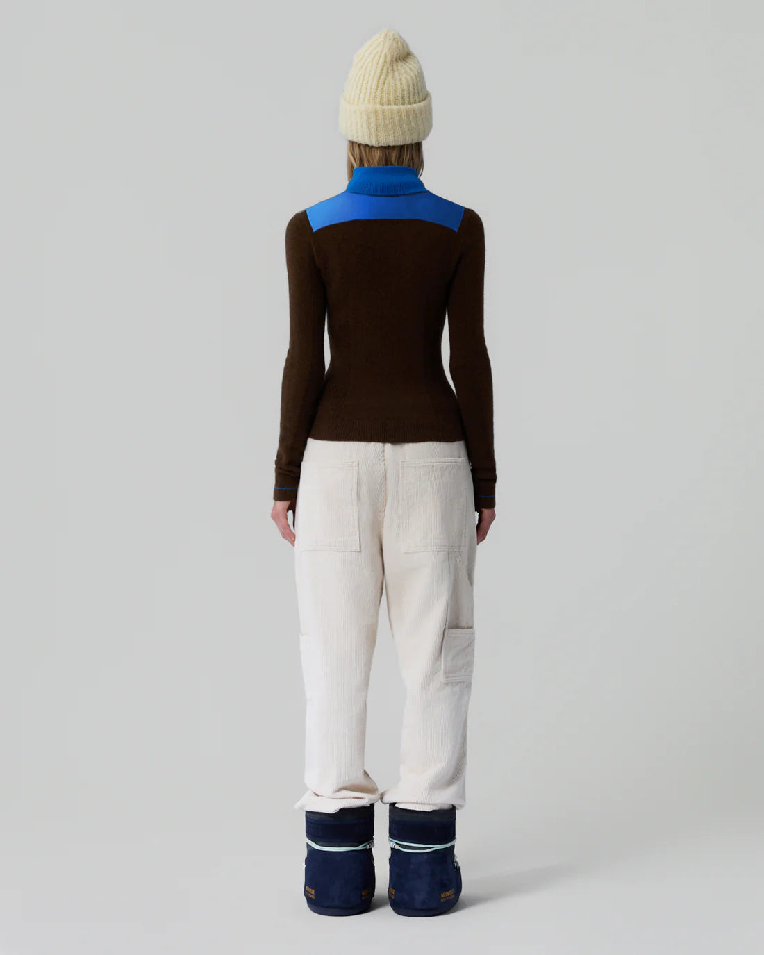 Guest In Residence Alpine Half Zip - Chestnut/Twilight