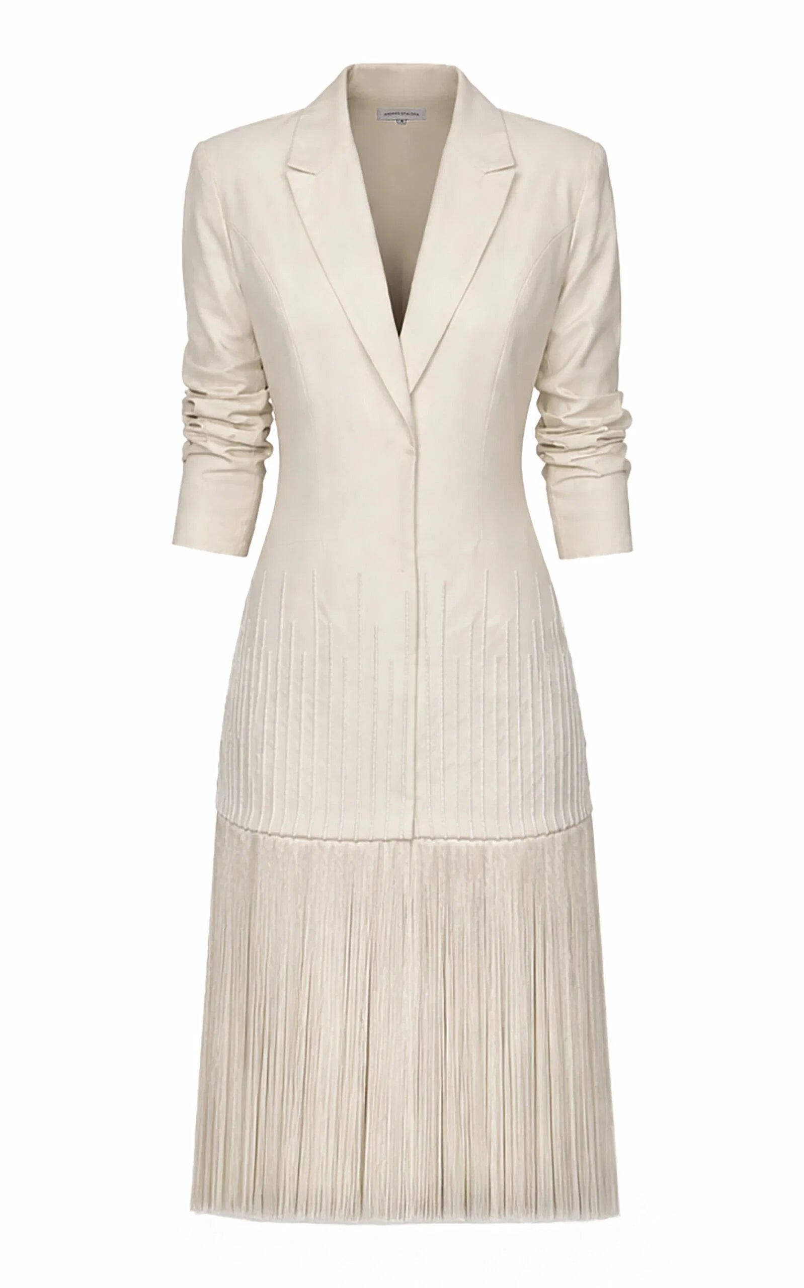 Andres Otalora Mano en Mano Fringed Blazer Dress