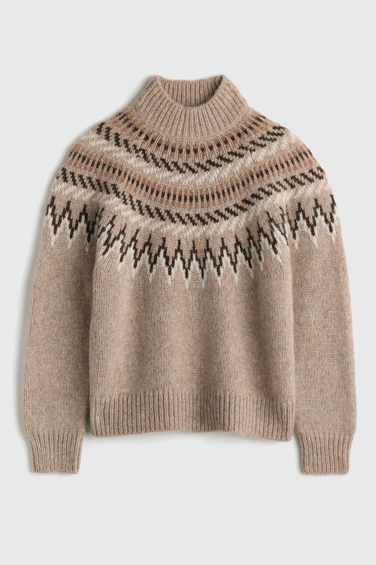 Apiece Apart Fair Isle Mock Neck