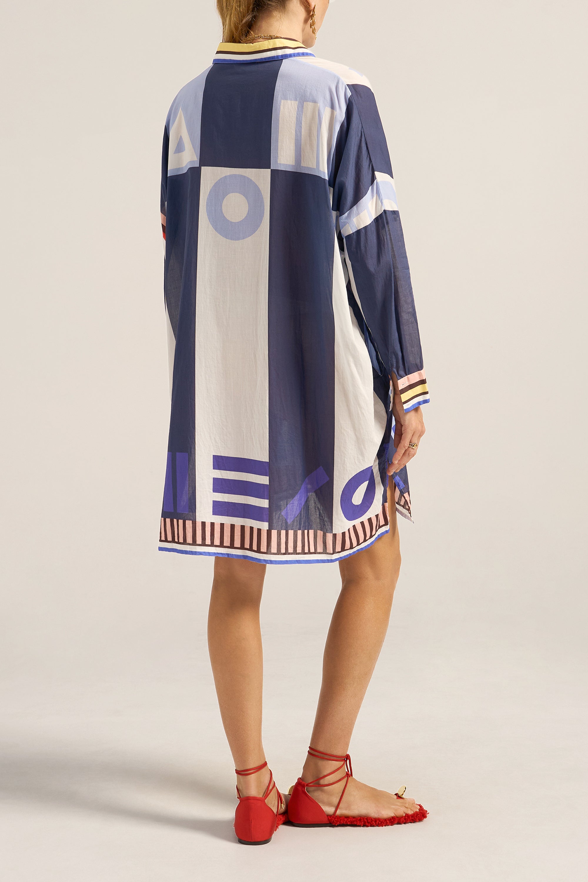 ARTEMIS SHIRT - BLUE SARONG VOILE