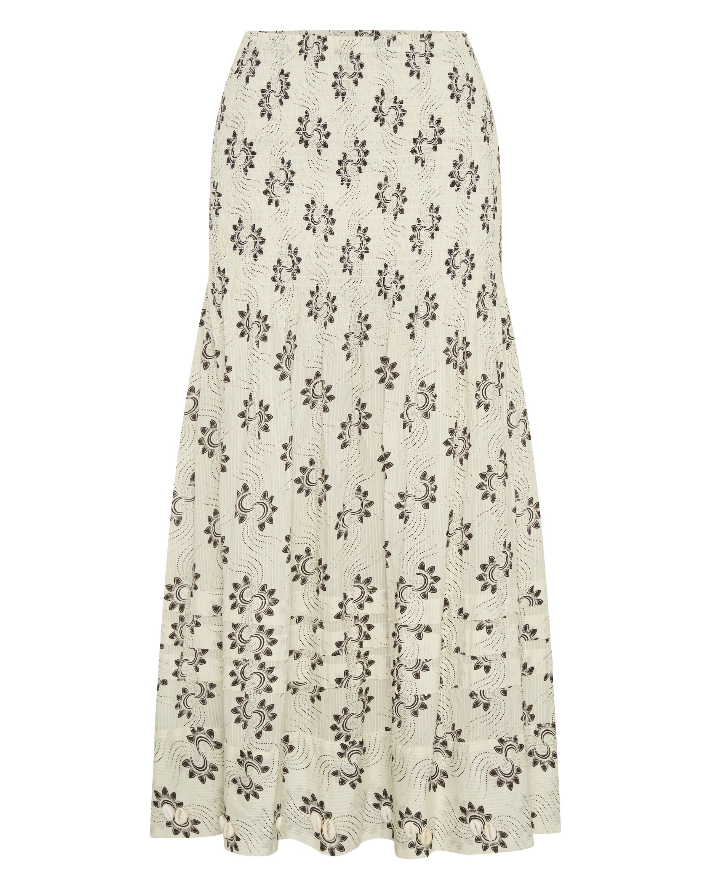 CERES SKIRT - SHELL STRIPE VOILE