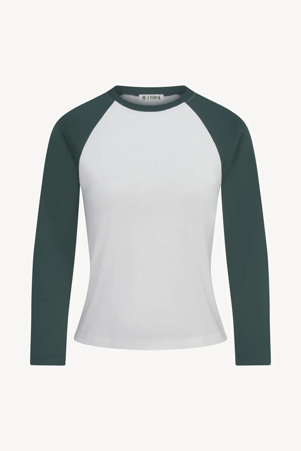Eterne Baseball Tee - Ivory/Forest