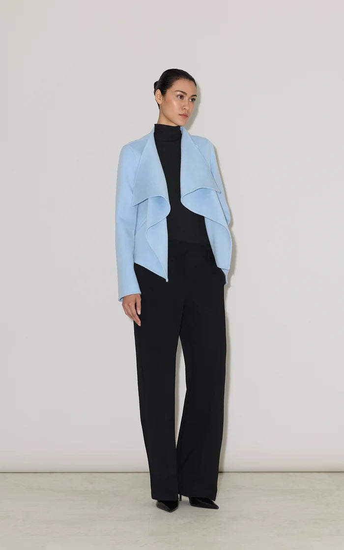 SOIA & KYO Bree Wrap Jacket in Double Face Wool Sale price