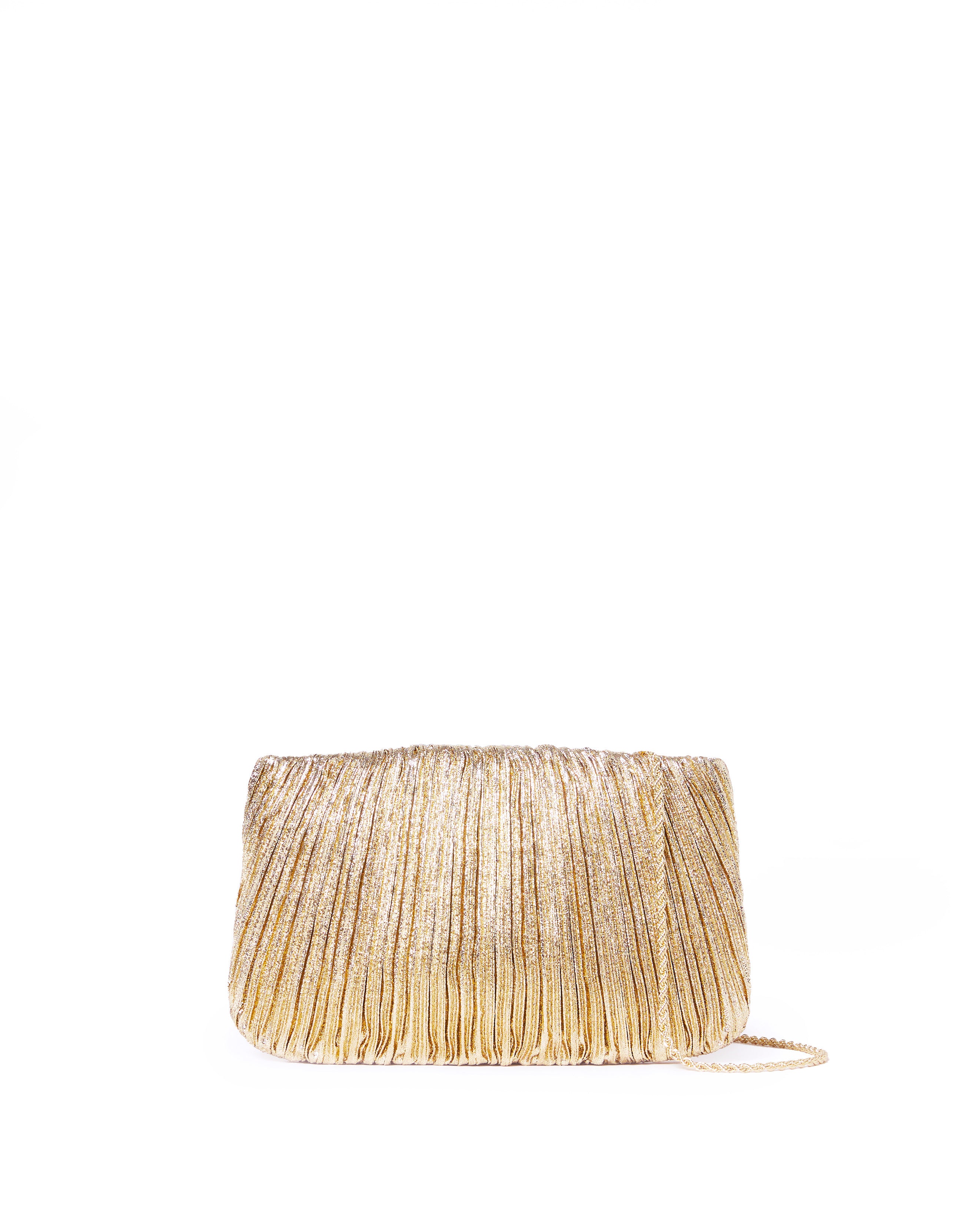 BRIT PLEATED FLAT CLUTCH