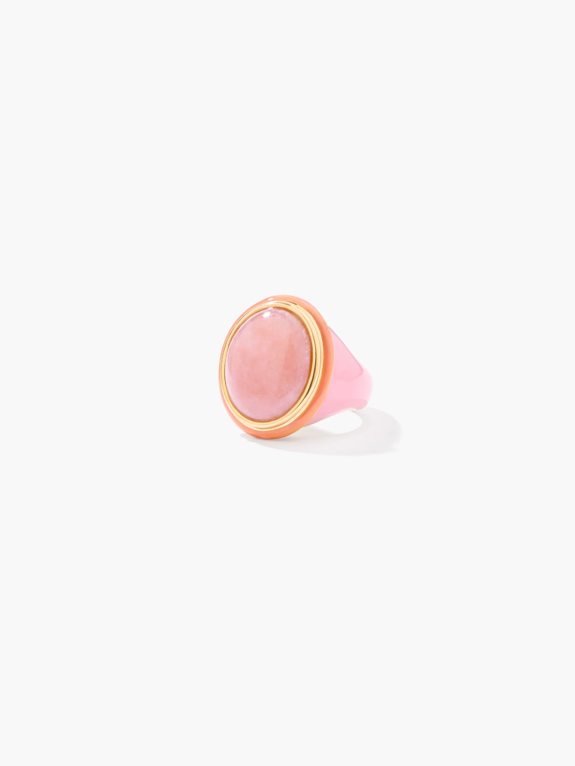 Aurelie Bidermann Pink Opal Tabarin Ring