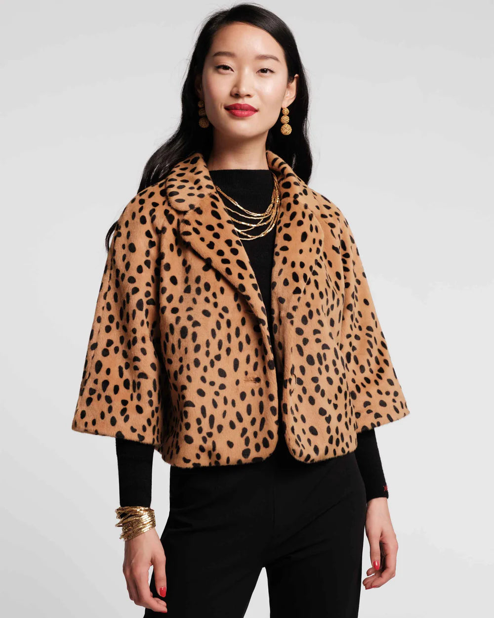 Frances Valentine Blaine Cheetah Jacket