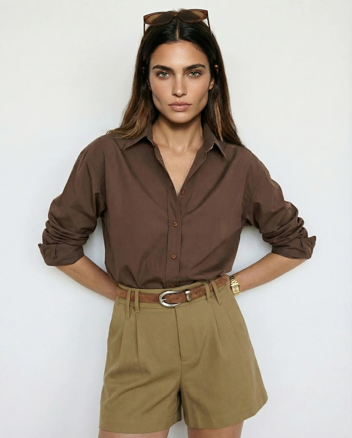 The Shirt The Boyfriend Shirt - Brown