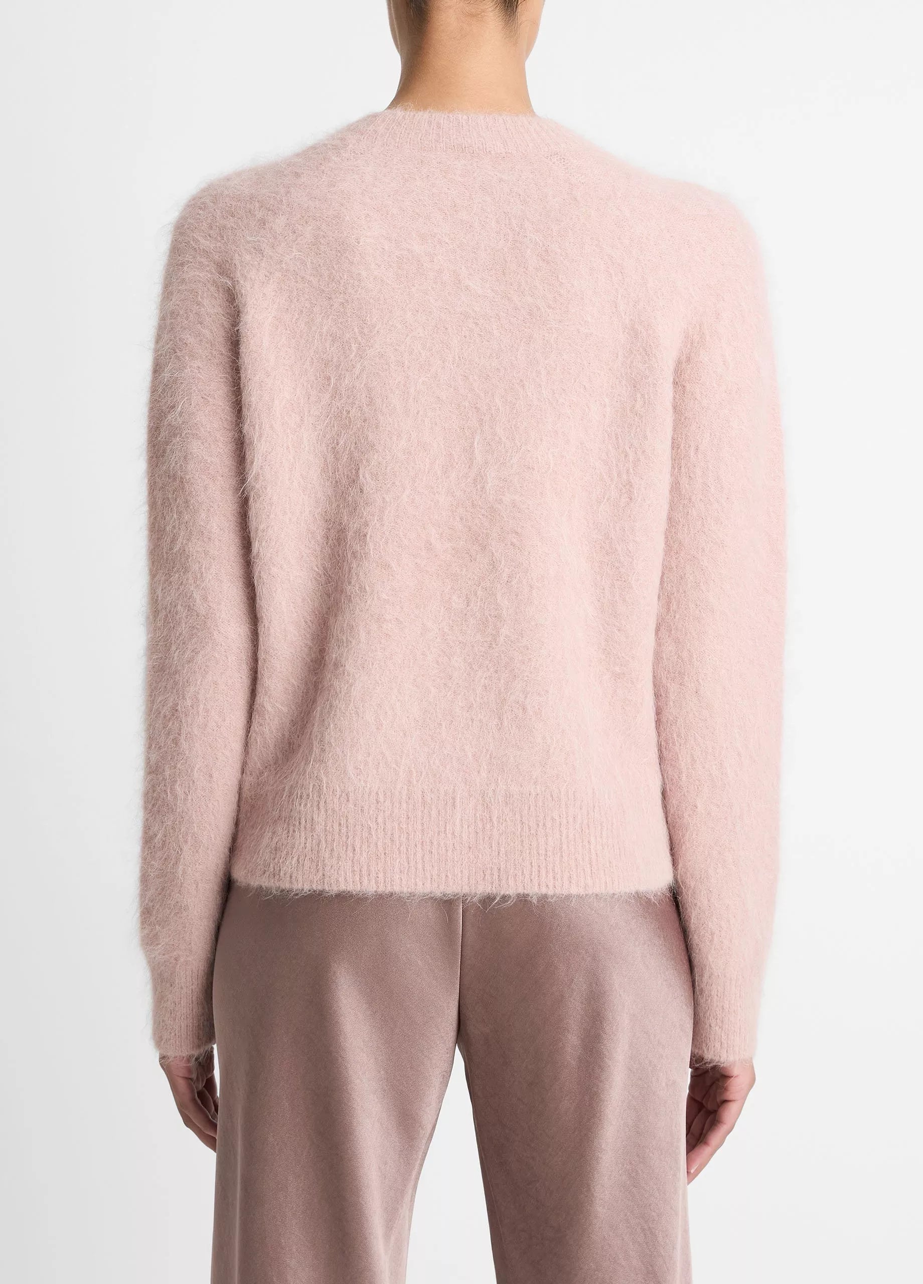 Vince Brushed Alpaca-Blend Crew Neck Sweater