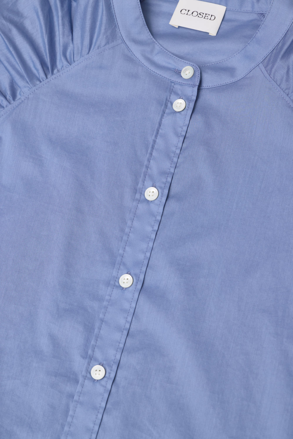 Gathered raglan shirt