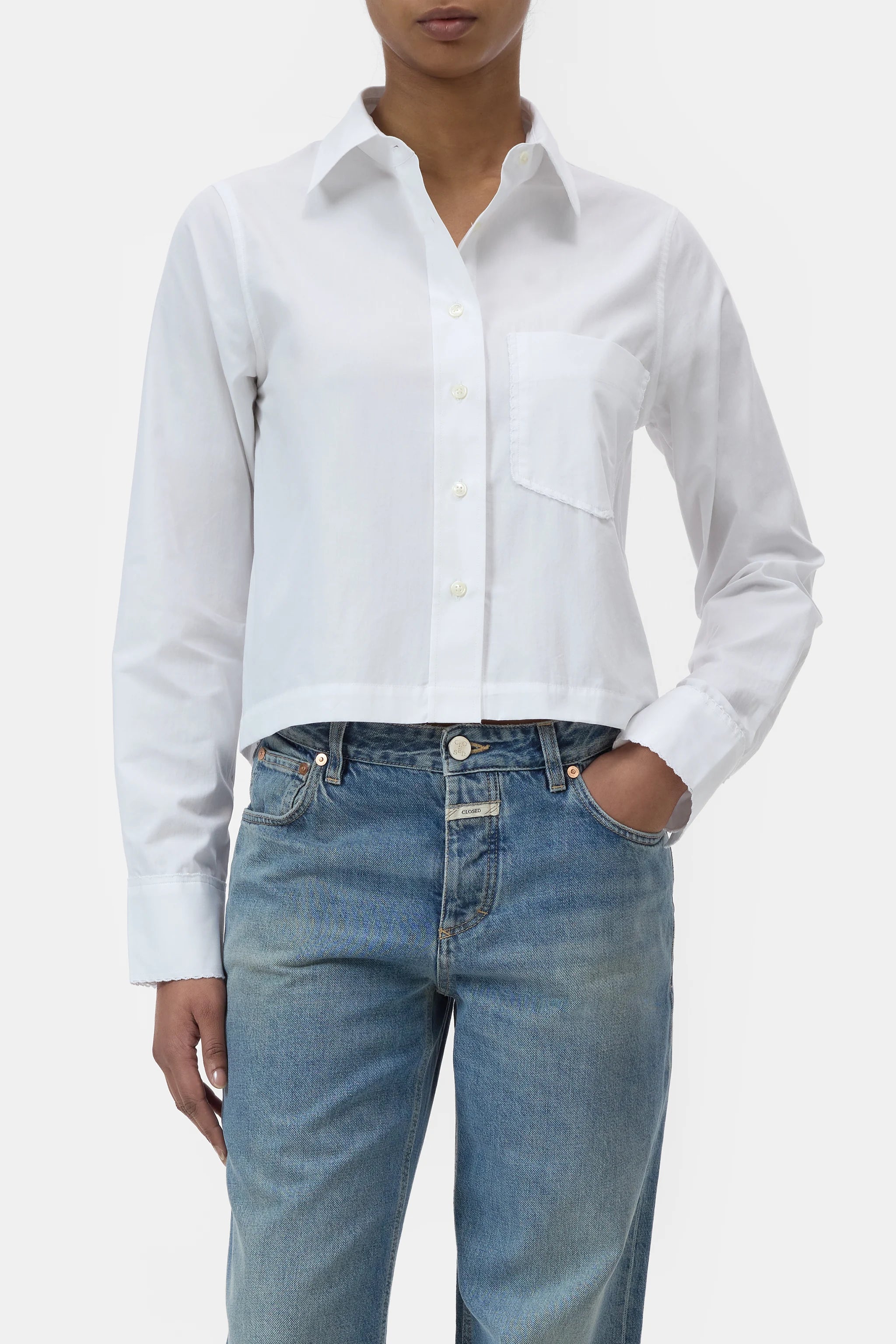 Closed Lace Detail Shirt