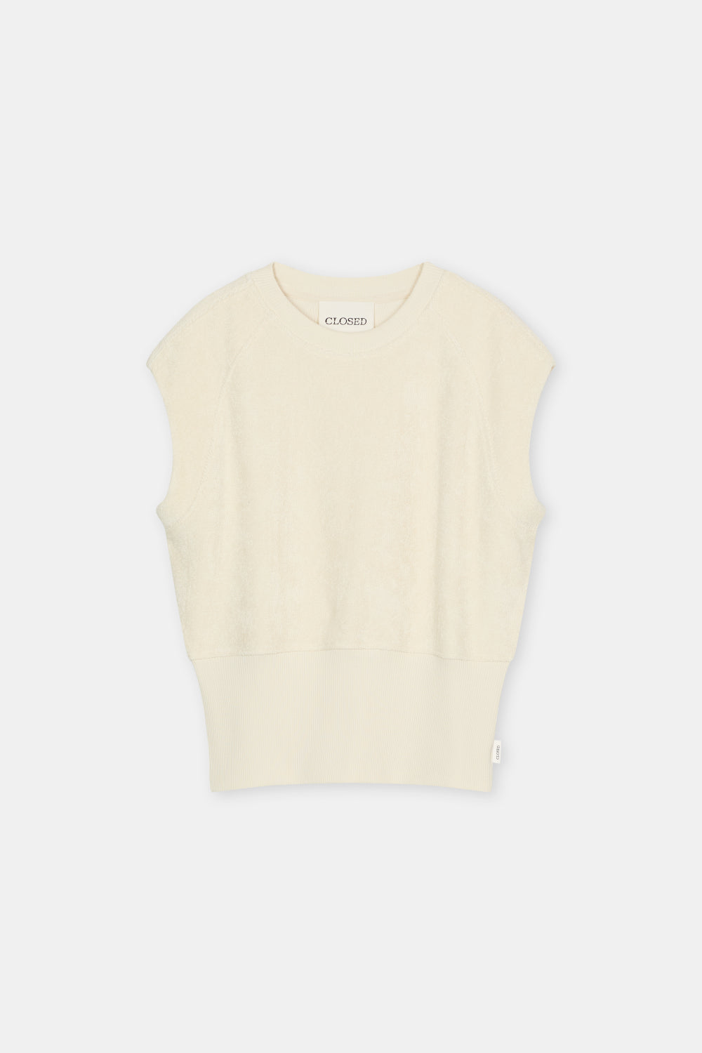Waisted crewneck