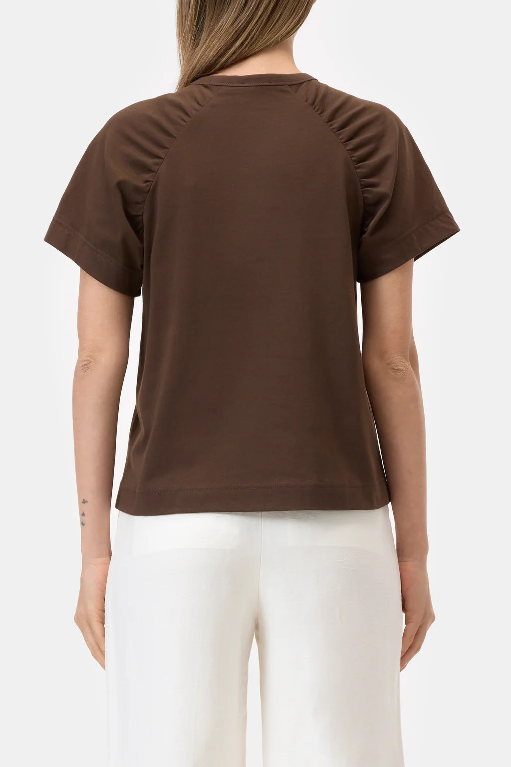 Closed Gathered T-Shirt