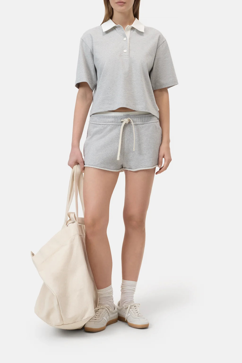 Closed Cropped Rugby Shirt