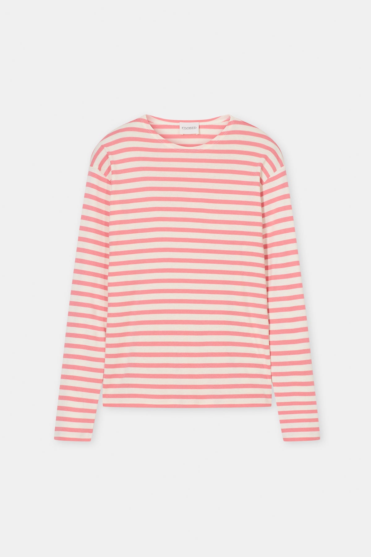 CLOSED Striped Cotton Longsleeve - Sorbet Pink